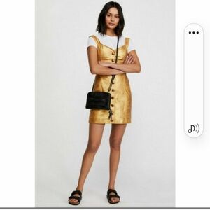 Free people leather dress.